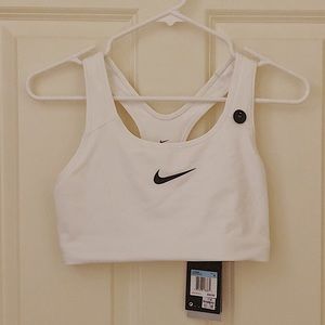 • NWT • White Nike Dri-Fit Sports Bra